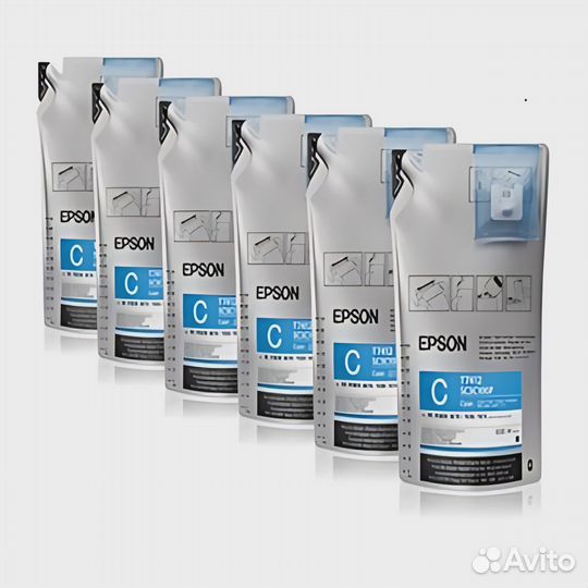 Epson Картридж SC-B6000,B7000 Cyan Голубой T77324