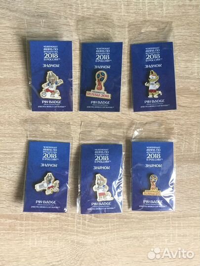 Значки чемпионат мира по футболу 2018 г. фифа расп