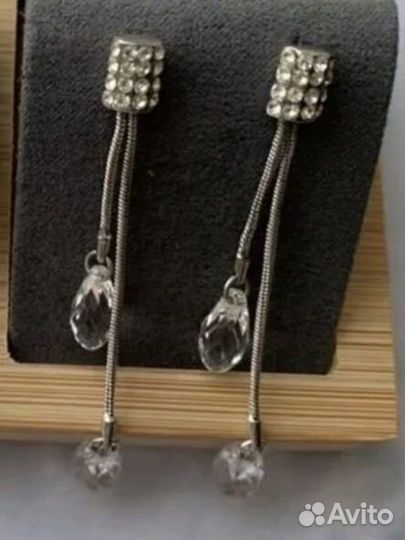Серьги капли Swarovski