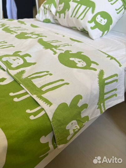 Детский постельный комплект икеа