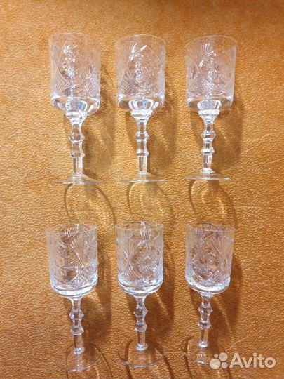 Фужеры менажница хрустальные СССР