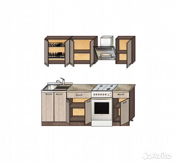 Кухня прямая