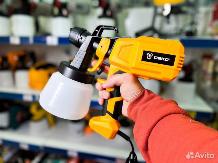 Краскопульт сетевой Deko dksg600, 1.08 мл/сек