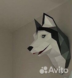 «Хаски» полигональные фигуры бесплатно