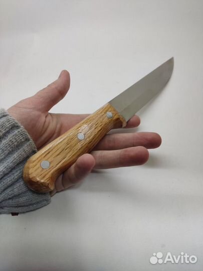 Нож ручной работы 95х18 берёза