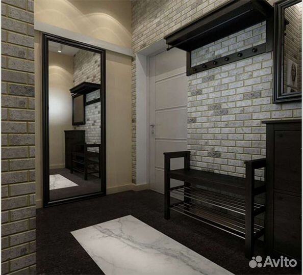 Прихожая полка под обувь вешалка лофт