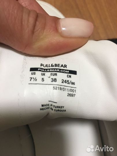 Кроссовки кеды pull&bear 37