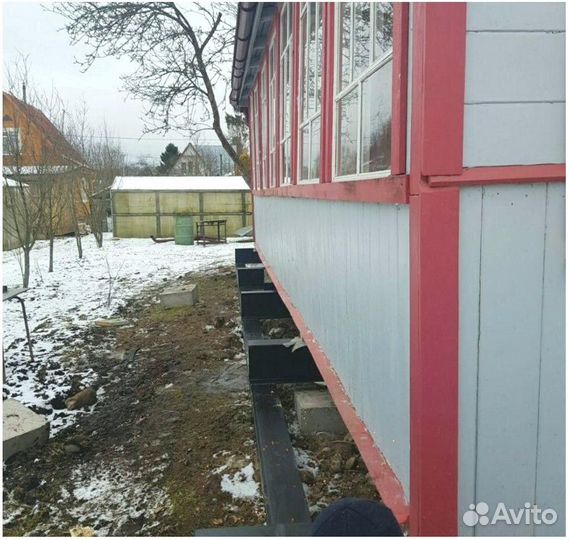 Ремонт фундамента винтовыми сваями под ключ