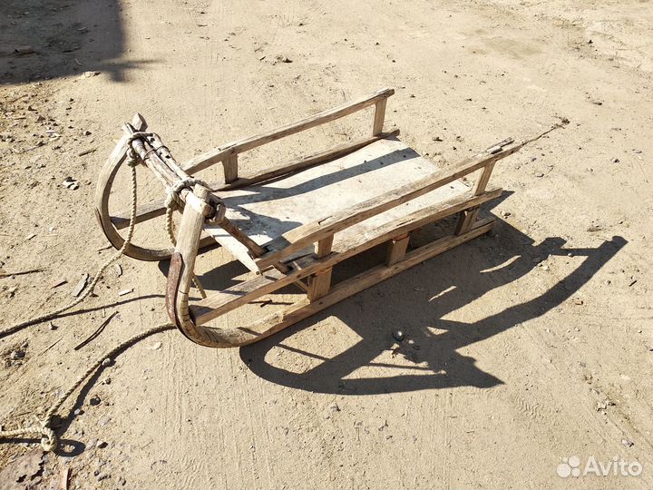Санки деревянные