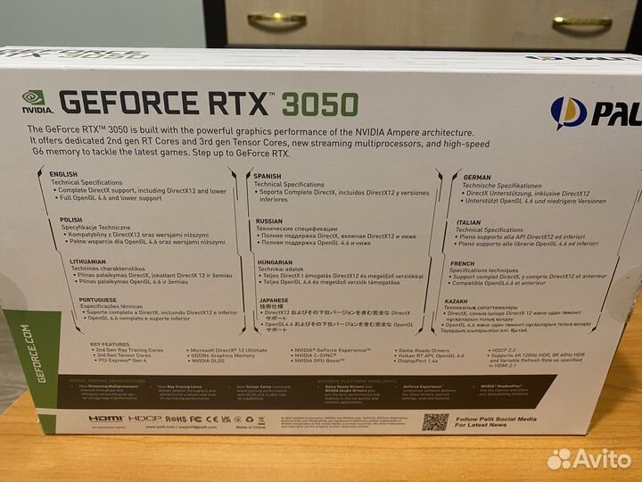 Видеокарта rtx 3050 8gb
