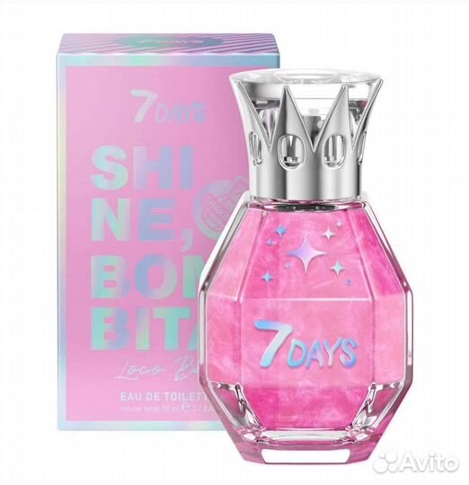 Туалетная вода духи шиммер 7days shine, bombita