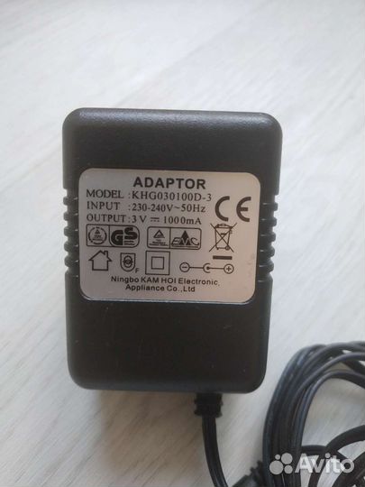 Блок питания 3 Вольт 1 А