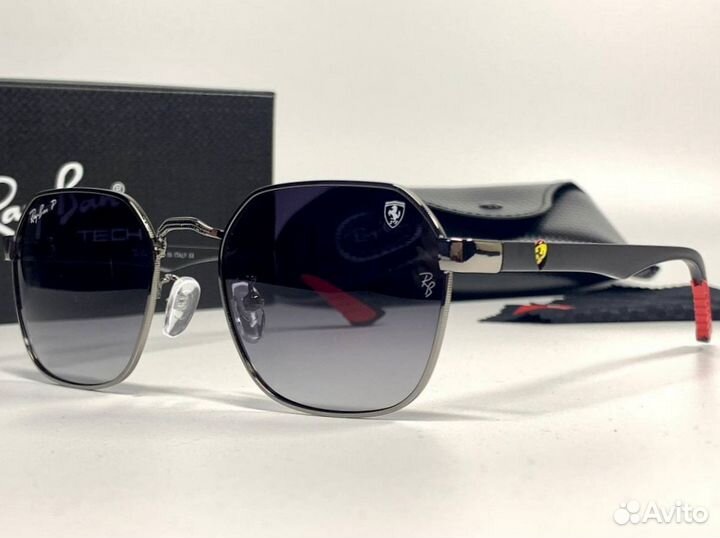 Очки Ray Ban Ferrari черные