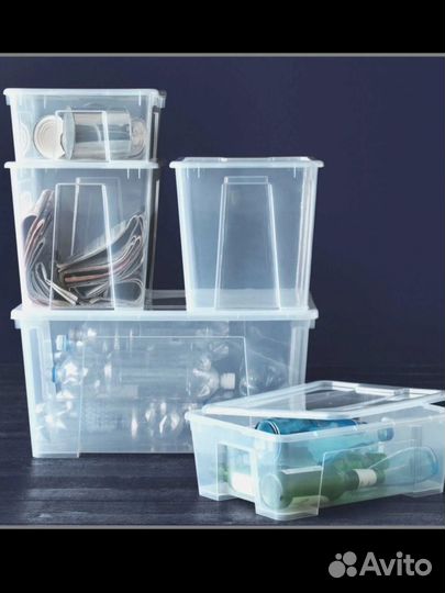 Контейнеры для хранения Самла с крышкой Икеа IKEA