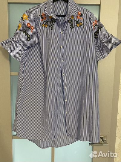 Платье-рубашка zara