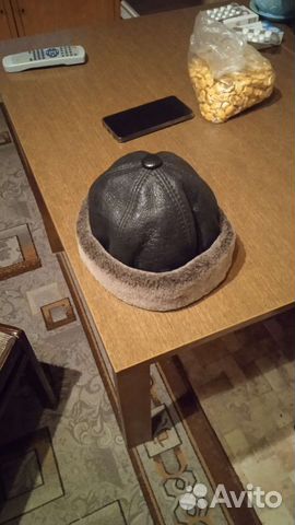 Шляпа мужская кожаная