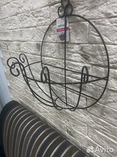 Кашпо металлическое 25х29 для цветов