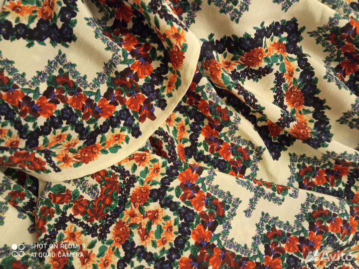 Шарфик платок шелковый