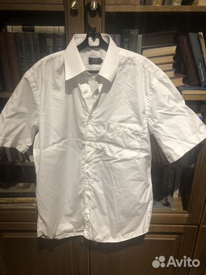 Рубашка мужская paul shark 40 белая