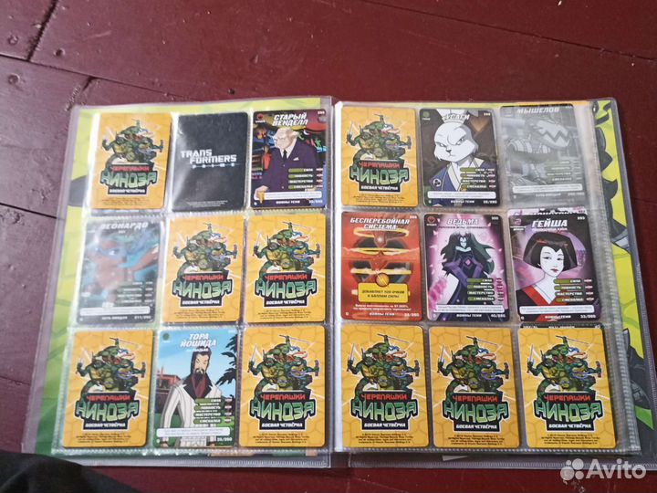 Альбом с картами 105 карт черепашки ниндзя