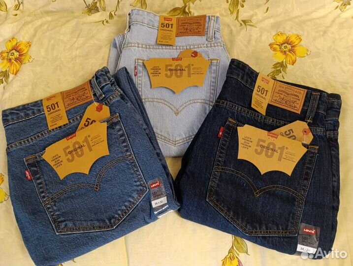 Женские Levis 501 Mid Rise Новый