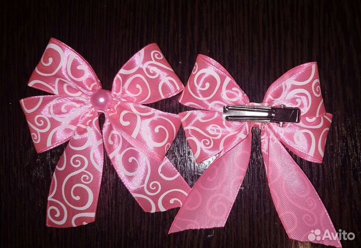 Резинки для волос ручной работы в стиле канзаши