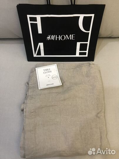 Скатерть Лён H&M Home 140*240, хлопок 140*320