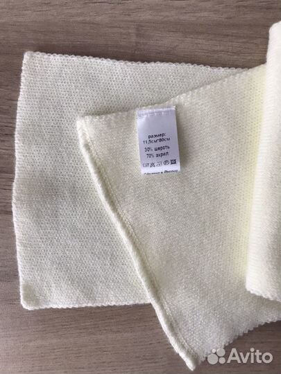 Шапка и шарфик на девочку, ог 38-40