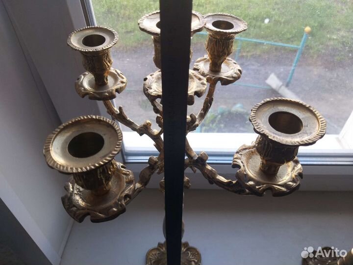 Подсвечники пара,бронза