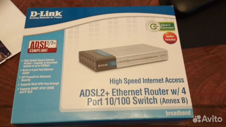 Роутер adsl / Модем adsl D-link DSL-584T