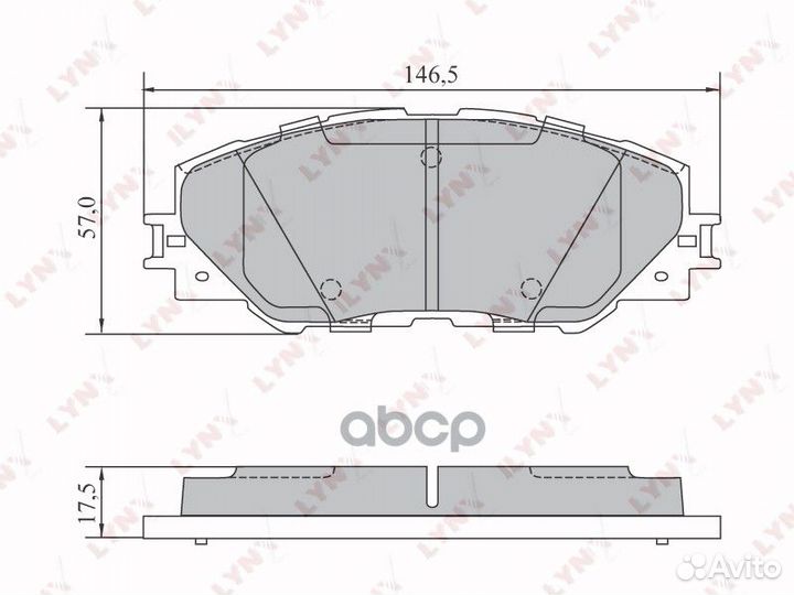 Колодки тормозные передние подходит для toyota