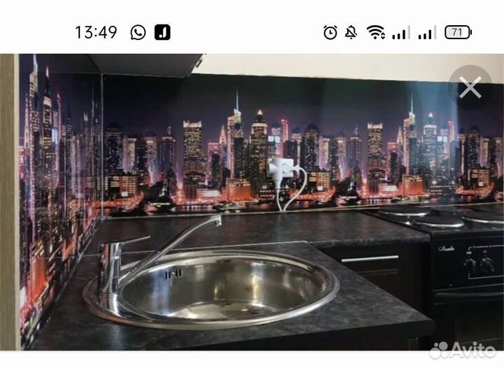 Кухонный фартук из пластика