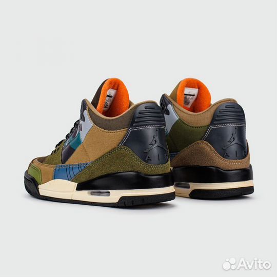 Кроссовки Air Jordan 3 Camo Green Brown