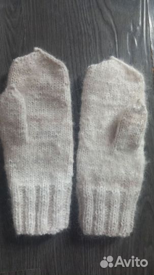 Варежки с собачьей шерстью