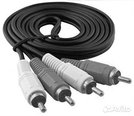 Кабель с 2 RCA (2 тюльпана) на 2 RCA