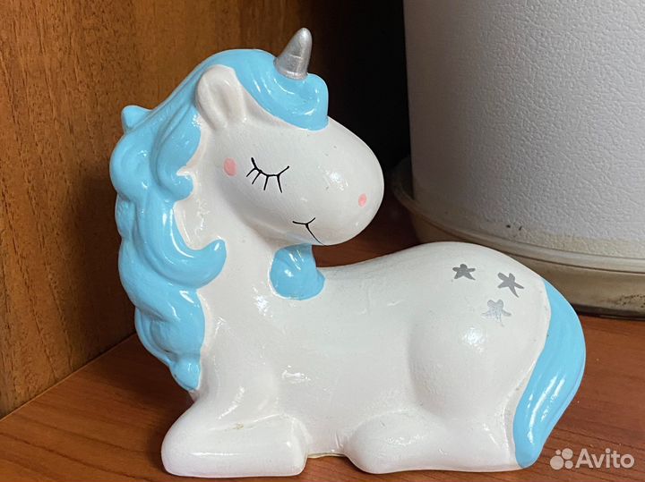 Копилка единорог/светильник кактус