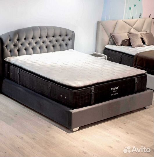 Матрас односпальный средней жесткости с гарантией