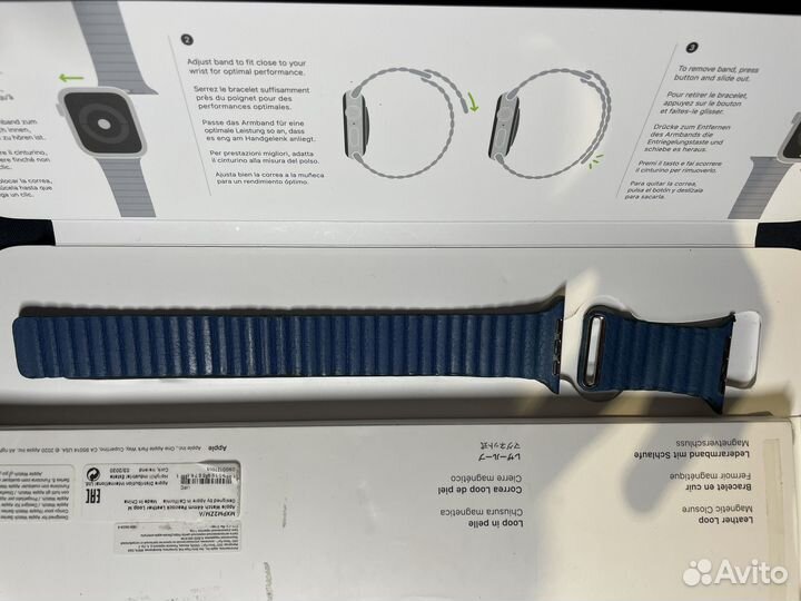 Apple watch 44 Кожаный ремешок Оригенал