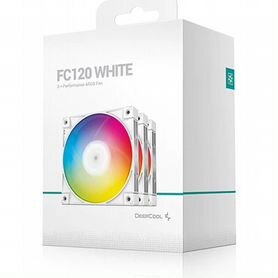 Набор вентиляторов DeepCool FC120 White (3шт) argb