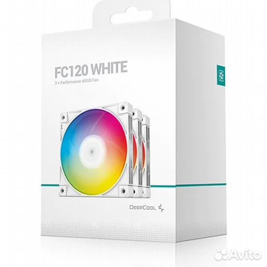 Набор вентиляторов DeepCool FC120 White (3шт) argb