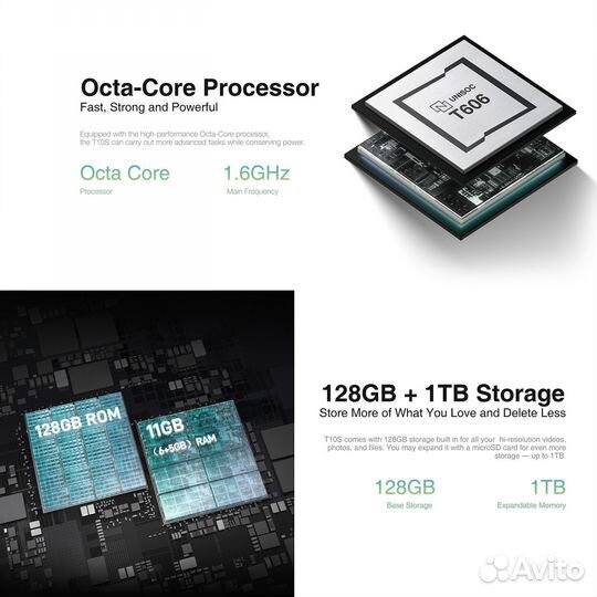 Планшет Doogee T10S 6/128Gb Space Gray