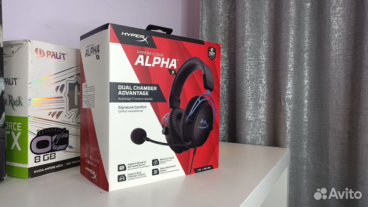 Новые HyperX Cloud Alpha S Black-Light Blue