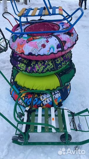 Санки, тюбинги, снегоходы