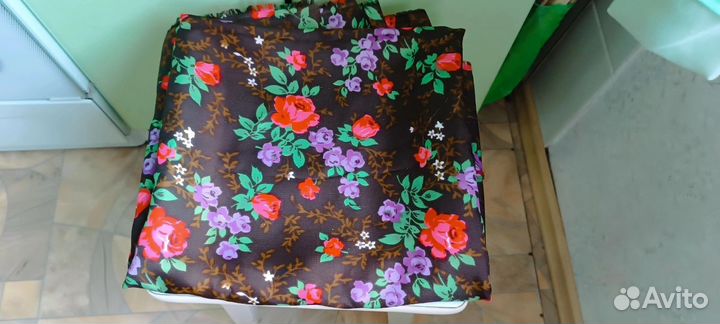 Отрез ткани крепдешин СССР