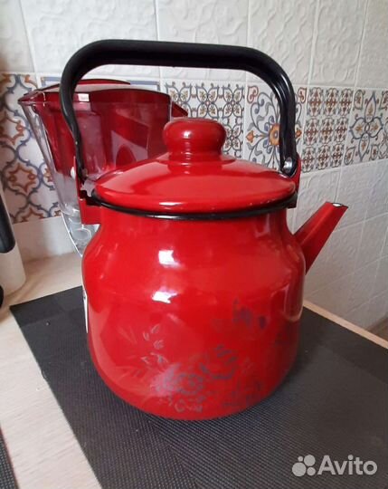 Чайник новый эмаль, 3,5 литра