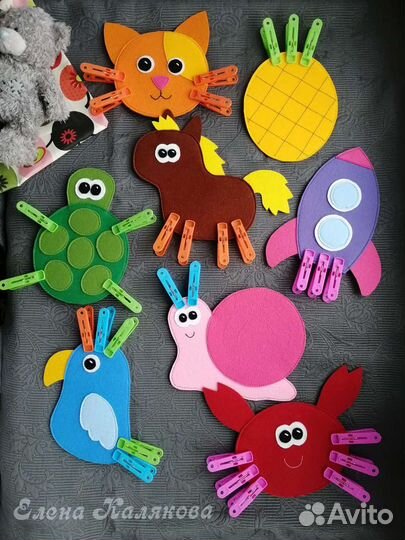 Развивающая игра из фетра