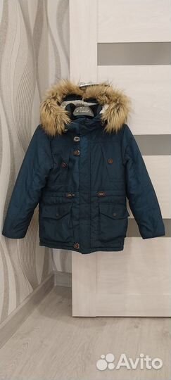 Парка зимняя для мальчика 116