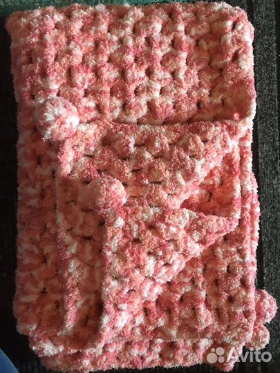 Плед детский вязаный ручная работа