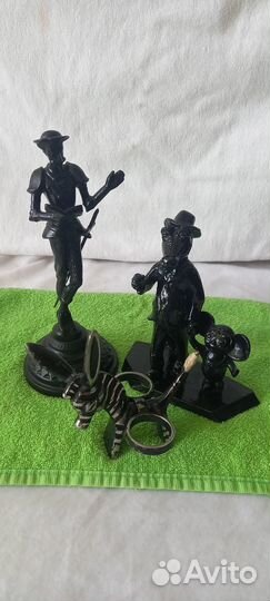 Статуэтка литье Чебурашка, Ослик, Обезьяна, панно