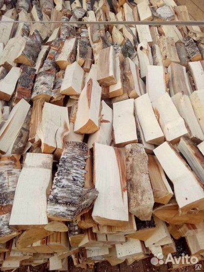 Дрова колотые берёза